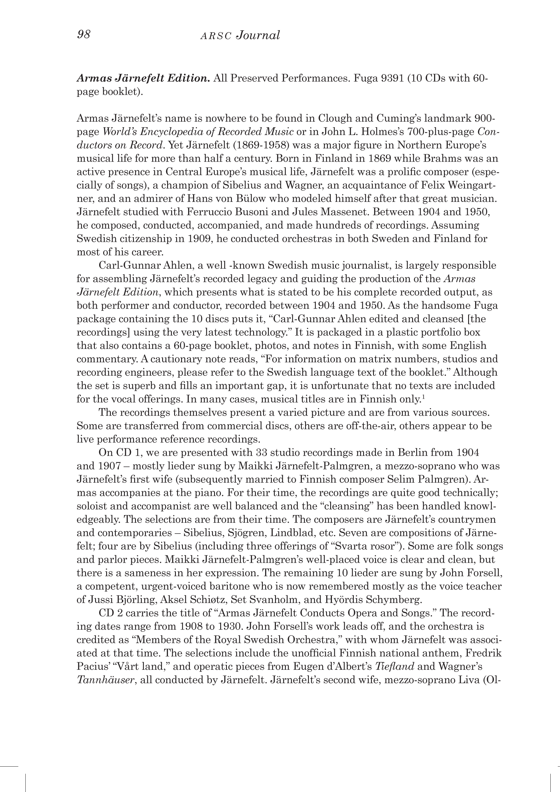 Boksiarvostelu ARSC 1